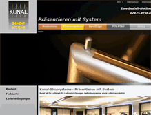 Tablet Screenshot of kunal-shopsysteme.de